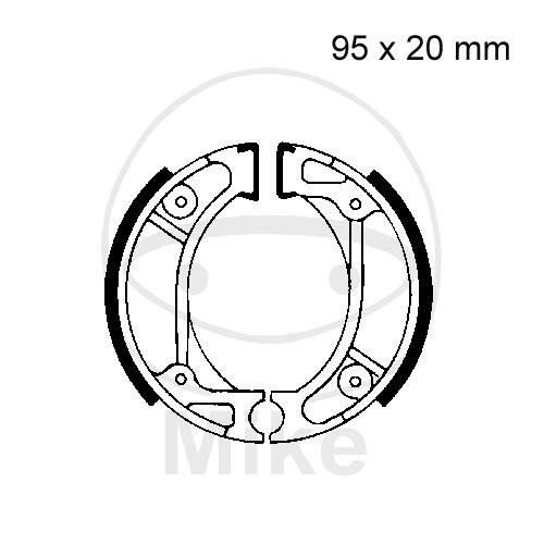 Brake shoes with spring for Honda CR CRF XR 50 80 125 F 82-20