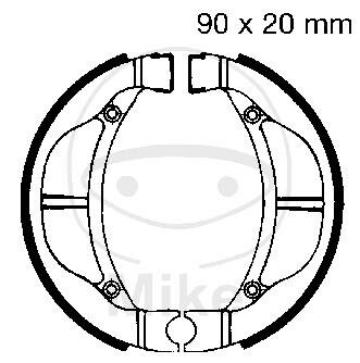 Brake shoes with spring for Kawasaki KLX KX DR-Z 60 80 110 C A 83-20