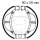 Brake shoes with spring for Kawasaki KLX KX DR-Z 60 80 110 C A 83-20