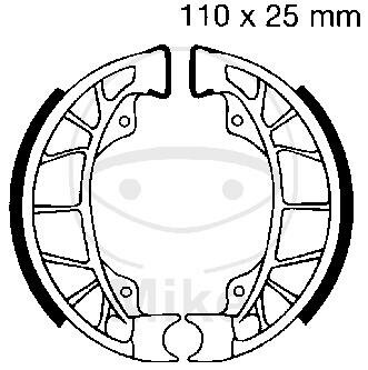 Brake shoes without spring for Piaggio Sfera TPH NRG ZIP 50 125 150 Base 91-18