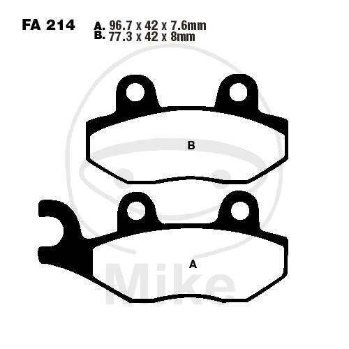 Plaquette de frein pour Triumph Sprint Tiger 900 Trident 750 900 Trophy 900 1200