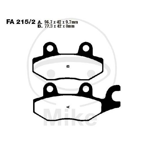 EBC brake pads standard FA215/2