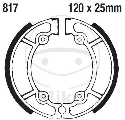 Brake shoes with spring for Aprilia Habana 50 99-01 Habana/Mojito 50 02-04