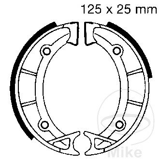 Brake shoes EBC 805 front without spring for Aprilia Scarabeo 50 2T TT # 93-97