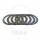 Disques dembrayage en acier TRW pour Honda CB 400 450 CR 125 VT 600 XR 400