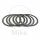 Clutch steel discs TRW for Honda GL 1000 VF 750 1977-1984
