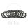 Clutch plates TRW for Yamaha DT 250 400 XS 250 400 750 YZ 465 1977-1983
