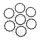 Clutch plates carbon for Kawasaki EN ER ER-6F ER-6N GPX GPZ GT KL KLE KLR