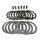Juego de platos de embrague para Yamaha SZR 660 TT XT 600 XTZ 660 YFM 660