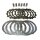 Clutch plate set for Yamaha YFZ 350 Banshee 1989-2009