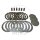 Clutch plate set for Kawasaki KX 450 F 2012-2020