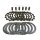 Juego de platos de embrague para Yamaha YZ 125 1993-2016