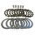 Clutch plate set for Yamaha YZ 250 F 4T 2001-2007