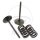 Valve set intake + springs for Honda CRF 450 R TRX 450 ER TRX 450 R Sportrax