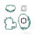 Set completo di guarnizioni per Peugeot Ludix 50 Elegance Snake # 2004-2007