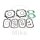 Set guarnizioni cilindro per Ducati Monster Multistrada 620 695 750 800 # 02-08