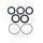 Wheel bearing set complete rear for Kawasaki KFX 450 R KSF # 2008-2014
