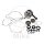 Jeu de roulements de vilebrequin Wiseco pour Yamaha YZ 125 # 2005-2019