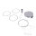 Piston set 87,97 mm B forged ATH for Husqvarna FE 350 KTM EXC-F 350 # 2017-2019