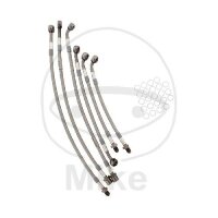 Brake hose steel braided kit 6-piece for BMW K 1100 LT 90-93