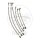 Brake hose steel braided kit 6-piece for BMW K 1100 RS 92-93