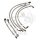 Brake hose steel braided kit 6-piece for BMW K 1200 RS 97-00