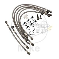 Brake hose steel braided kit 7-piece for Honda CB 1000 RA...