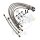 Brake hose steel braided kit 7-piece for Honda CB 1000 RA 08-16