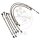 Brake hose steel braided kit 7-piece for Honda CBR 1000 F 93-00