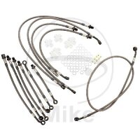 Brake hose steel braided kit 11-piece for Honda CBR 1000...