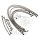 Brake hose steel braided kit 10-piece for Honda XL 1000 01-10