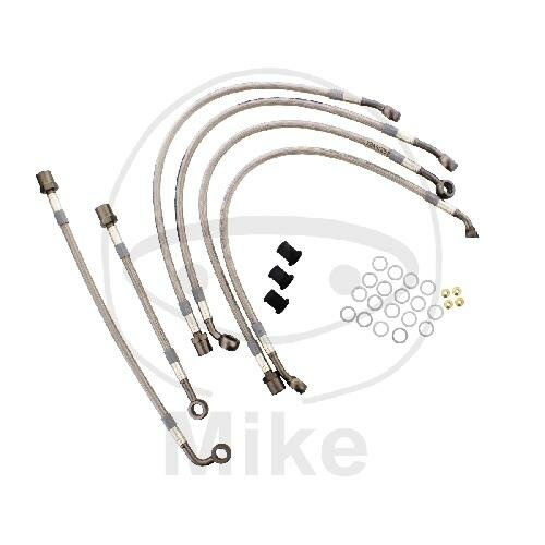 Tuyau de frein en acier tressé kit 6 pièces pour Suzuki GSF 1200 SA 97-00