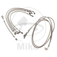 Brake hose steel braided kit 7-piece for Suzuki GSF 1250...