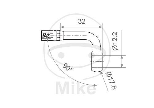 Ring fitting Vario HD type 219 12 mm 90° black