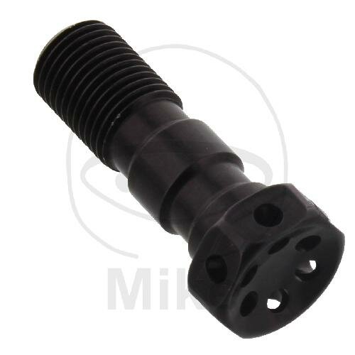 Banjo bolt double M 10 x 1.00 aluminium Racing black