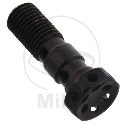 Banjo bolt double M10 x 1.25 Alu Racing black