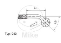 Ring fitting Vario type 040 10 mm 45° S gold