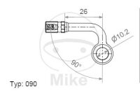 Ring fitting Vario type 090 10 mm 90° S chrome