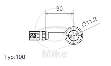 Ring fitting Vario HD type 100 11.2 mm gold