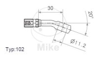 Adaptador de anillo Vario HD tipo 102 11,2 mm 20° de oro