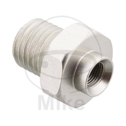 Connecting piece with external thread fixed Vario type 521 M10 x 1.25 silver