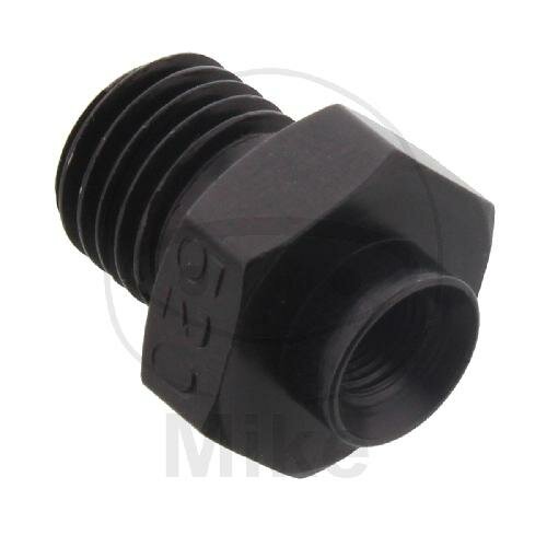 Connecting piece with external thread fixed Vario type 521 M10 x 1.25 black
