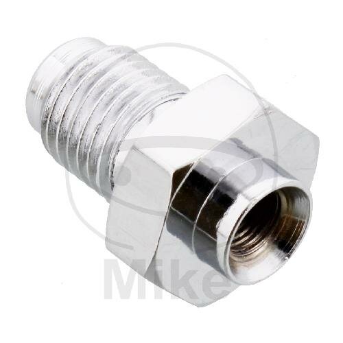 Connecting piece with external thread fixed Vario type 530 3/8-24 UNF chrome