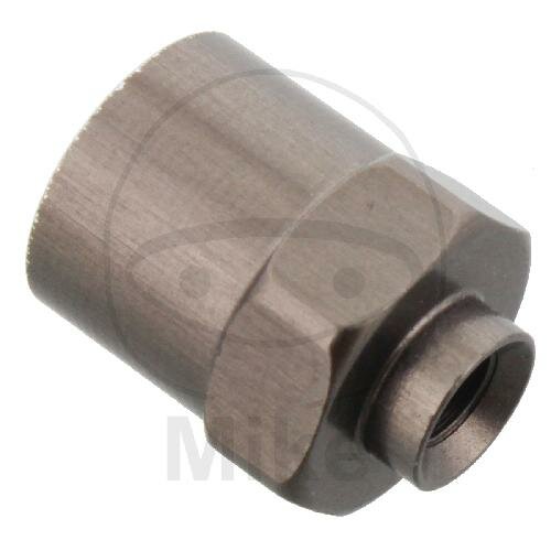 Connection piece with female thread fixed Vario type 714 IGF M10 x 1.00 silver