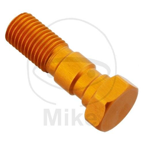 Banjo bolt double M10 x 1.25 aluminium orange