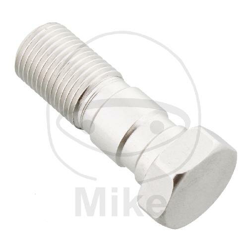 Banjo bolt double 7/16-24 UNF aluminium silver