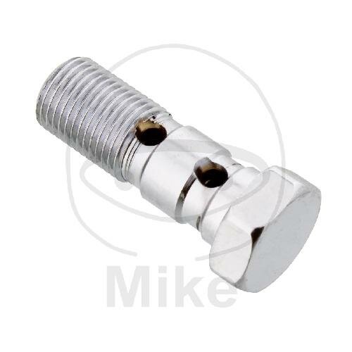 Hohlschraube doppelt 7/16-24 UNF Aluminium chrom