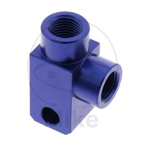 Distributore a 2 vie avvitato ad angolo tipo 812 M10 x 1,00 blu