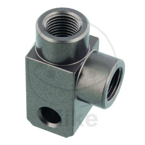 Distributeur 2 voies vissé coudé type 812 M10 x 1,00 anthracite