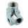 Distributeur 2 voies vissé coudé type 812 M10 x 1,00 chromé